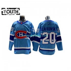 Dětské Hokejový Dres Montreal Canadiens Juraj Slafkovsky 20 Adidas 2022-2023 Reverse Retro Modrý Authentic